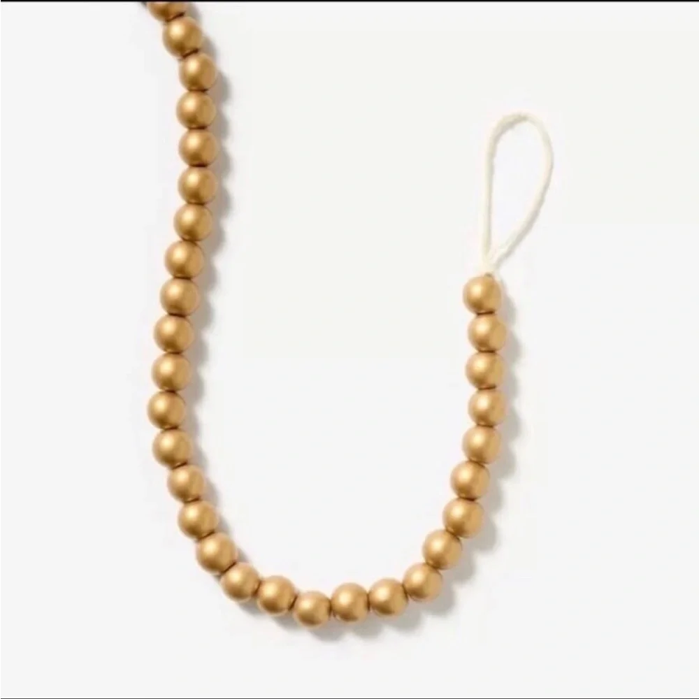Bead Decorative Garland Gold Christmas 2024 - Threshold with Studio McGee